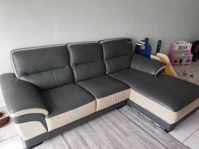 Sofa leather L Shape