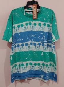 VINTAGE FULLPRINT MICKEY MOUSE 90s overprinted
