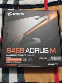 WTS Mobo AORUS B450m (new) sealed + wifi adapter