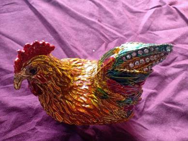 Chicken Trinket Box Jewelry