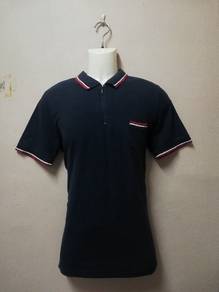 T-Shirt Collar Ringer Single Pocket