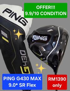 OFFER!!! 9.9 Popular PING G430 MAX 9.0* SR Flex