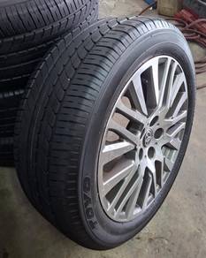 Rim 18 ori toyota japan & tyre 80-90%new fit alpha