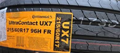 215 60 17 CONTINENTAL UX7 Tayar Tyre New 2026