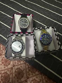 3 Lux Collection Watches -Chronograph, Diver Style