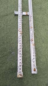 W22C4  Langsir Aluminium Curtain Rod Double 322 cm