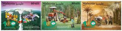 Mint stamp 100 Anniversary Oil Palm Malaysia 2017