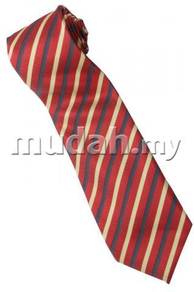 ER7 Red Black Yellow Striped Formal Neck Tie