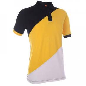 T-shirt Polo Oren Sport Black/Golden Yellow/White