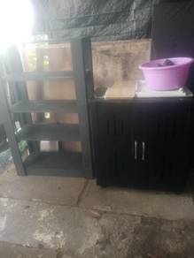 rak kasut percuma meja solek