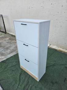 KS01W NEW*Almari Kasut Gantung 3 Tier Shoe Cabinet