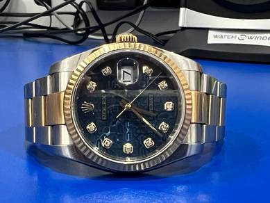 Rolex Datejust Ref 116233 Blue Computer Diamond