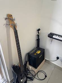 Bass Guitar and Amplifier Kustom