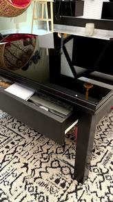 Black Thick Tempered Glass Coffee Table