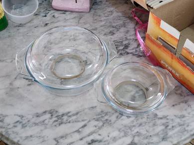 Plrex glass casseroles