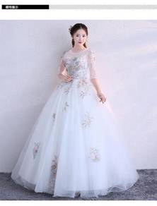 White ball wedding bridal prom dress gown RB0669