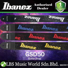 Ibanez GSD50 P6 Nylon Guitar Strap Multi Colours