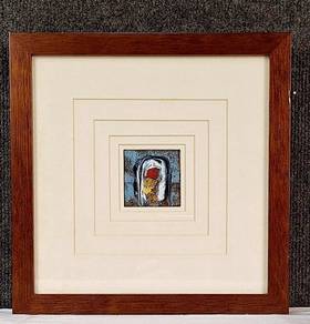 PROMORM88 Framed Collage Abstract Enamel Art III