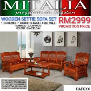 Sofa Set Solid Wood Berkualiti