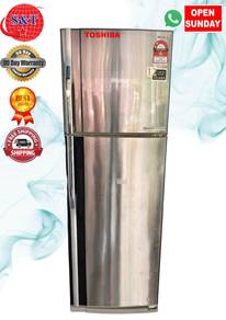 Fridge DOUBLE DOOR TOSHIBA SILVER CHROME
