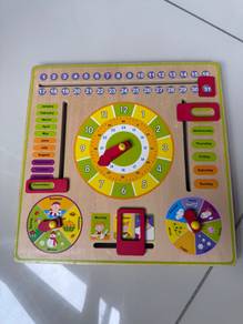 Wooden calendar toy for sell