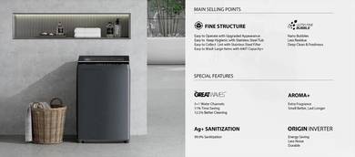 TOSHIBA 19kg Big Washer AW-T08DUH2000QM(MG) 6sp1n4