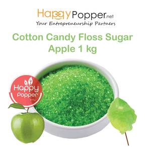 Cotton Candy Gula Kapas Floss Sugar Green Apple 1k