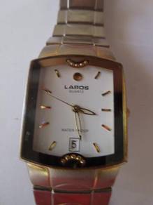 Laros Quartz White Rectangular Dial Watch
