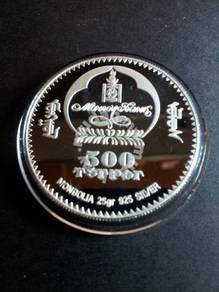 Mongolia Silver coin 2008