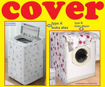 Cover Kain Baju Tudung Penutup Mesin Basuh Washer