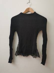 French Connection Knitted High Neck Top