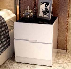Bedside cabinet bed side drawer laci meja