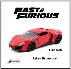 Jada 1-32 Fast Furious Car Lykan HyperSport Red
