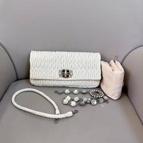 Miu Miu Matelasse Nappa Leather Crystal Bag