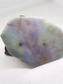 Ice Lavender/Green Burma Jadeite Jade Rough Stone