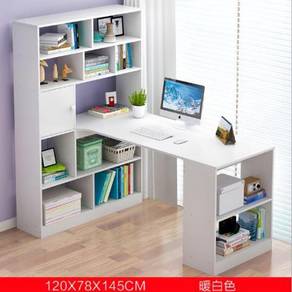 White Table meja pejabat desk office 2