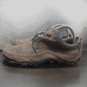 caterpillar brown leather lace up