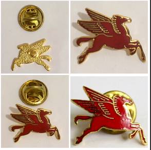 Vintage MoBIL Pegasus (Flying Horse) lapel pin