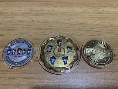 Set Medal Peringatan Beijing Olympic 2008 Fuwa