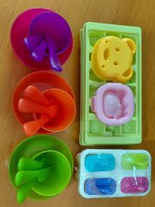 Children Dish Plate Bowl Cup fork spoon knife / Pi