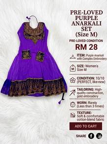 Purple Anarkali Set