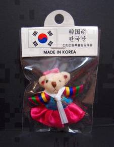 Cute Bear in Korean Dress - H/P Clip (New)