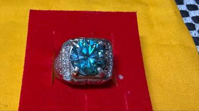 cincin Blue Moissanite