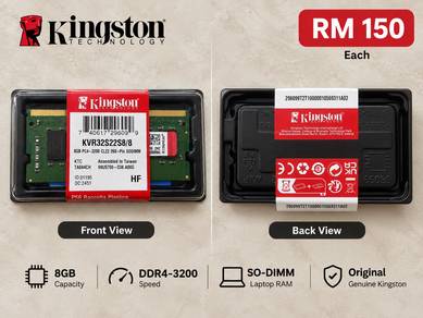 Kingston DDR4 8GB 3200MHz Laptop RAM – SO-DIMM 🖤