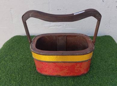 YE86J Bakul Anyaman Kayu Oval Gift Hamper Basket