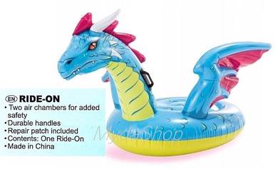 INTEX Swim Pool RideOn Float BLUE DRAGON Pelampung