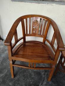 set meja kopi jati