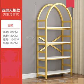 Golden Nordic Wrought Iron 4-Tier Storage Rack