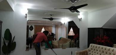 PASANG CERMIN BESAR l custom wall mirror install