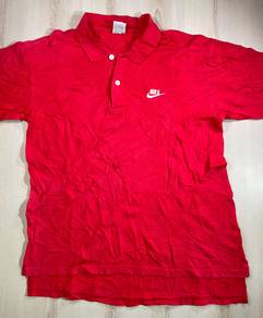 Nike Classic Red Collar Tee #CX Used
